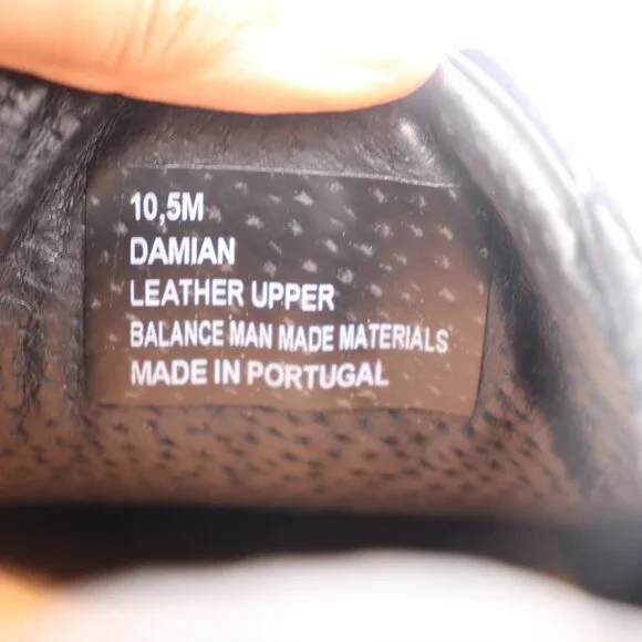 SUITSUPPLY Damian Men's Size 10.5 Black Leather Lace Up Sneakers